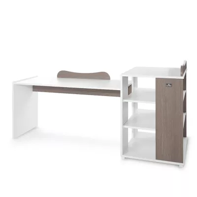 Patut modular multifunctional, 5 confirgurari diferite, 190 x 72 cm, Multi, White & Coffee