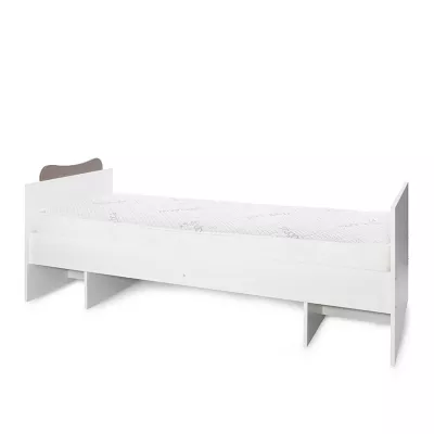 Patut modular multifunctional, 5 confirgurari diferite, 190 x 72 cm, Multi, White & Coffee