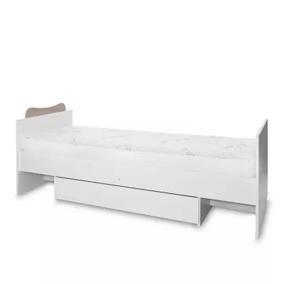 Patut modular multifunctional, 5 confirgurari diferite, 190 x 72 cm, Multi, White & Amber