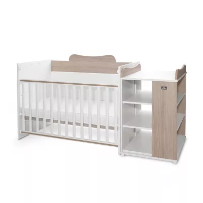 Patut modular multifunctional, 5 confirgurari diferite, 190 x 72 cm, Multi, White & Amber