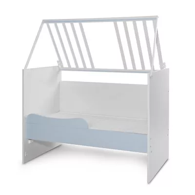 Patut modular multifunctional, 5 confirgurari diferite, 190 x 72 cm, Multi, White Baby Blue