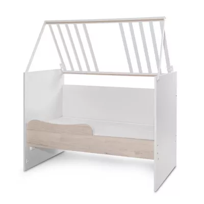 Patut modular multifunctional, 5 confirgurari diferite, 190 x 72 cm, Multi, White & Light Oak