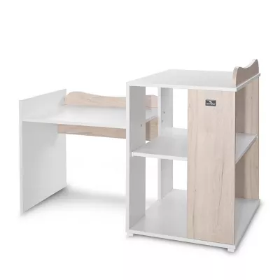 Patut modular multifunctional, 5 confirgurari diferite, 190 x 72 cm, Multi, White & Light Oak