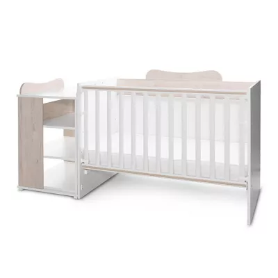 Patut modular multifunctional, 5 confirgurari diferite, 190 x 72 cm, Multi, White & Light Oak