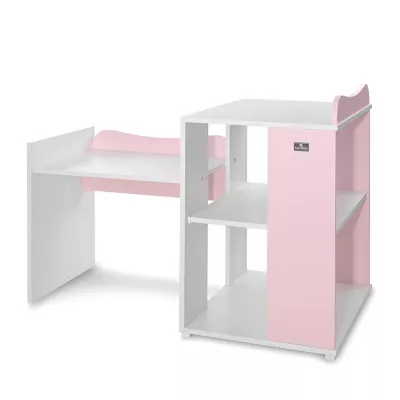 Patut modular multifunctional, 5 confirgurari diferite, 190 x 72 cm, Multi, White Orchid Pink