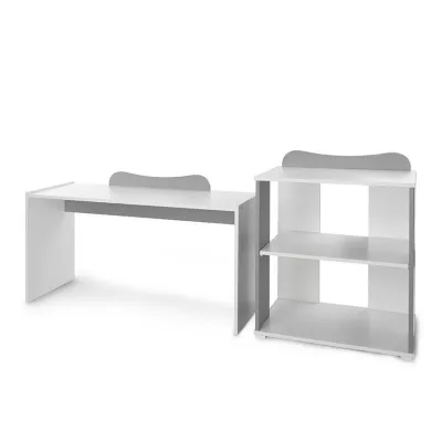 Patut modular multifunctional, 5 confirgurari diferite, 190 x 72 cm, Multi, White Stone Grey