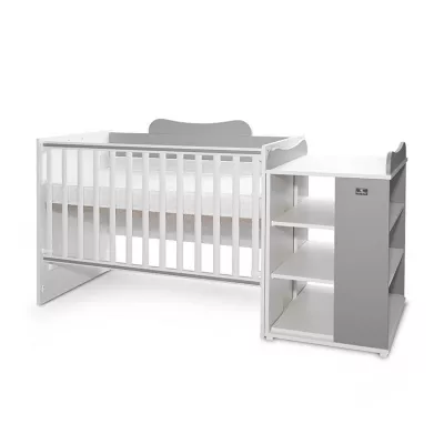 Patut modular multifunctional, 5 confirgurari diferite, 190 x 72 cm, Multi, White Stone Grey