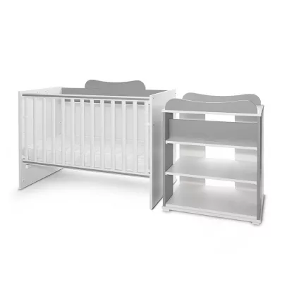 Patut modular multifunctional, 5 confirgurari diferite, 190 x 72 cm, Multi, White Stone Grey