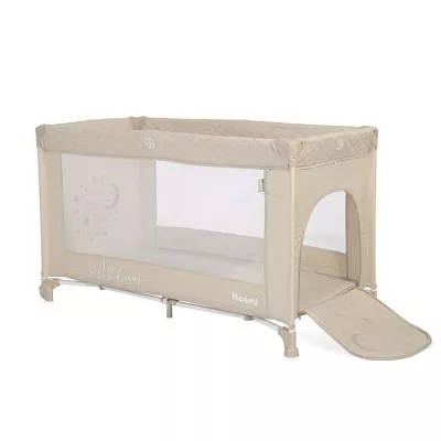 Patut pliabil Noemi, 1 nivel, Fog Beige Star