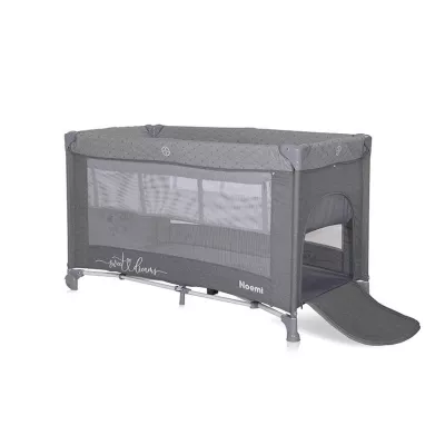 Patut pliabil Noemi, 2 nivele, Cool Grey Star