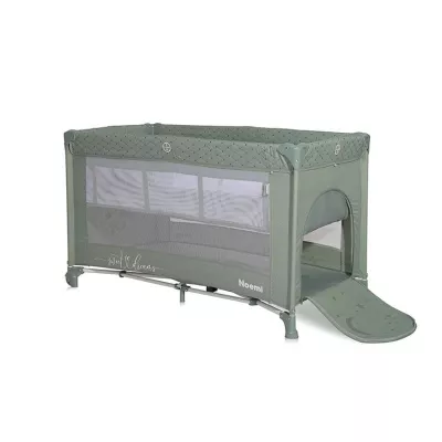 Patut pliabil Noemi, 2 nivele, Iceberg Green Star