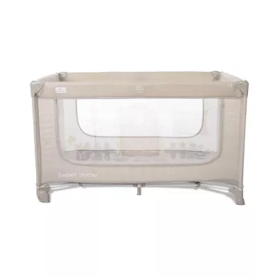 Patut pliabil, Sweet Home, 2 nivele, capotina detasabila, Beige