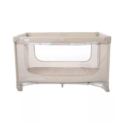 Patut pliabil, Sweet Home, 2 nivele, capotina detasabila, Beige