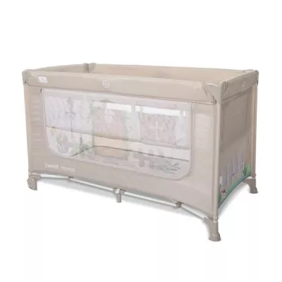 Patut pliabil, Sweet Home, 2 nivele, capotina detasabila, Beige