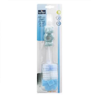 Accesorii igiena - Perie de curatat biberoane, tetine si cani, Light Blue, bebelorelli.ro