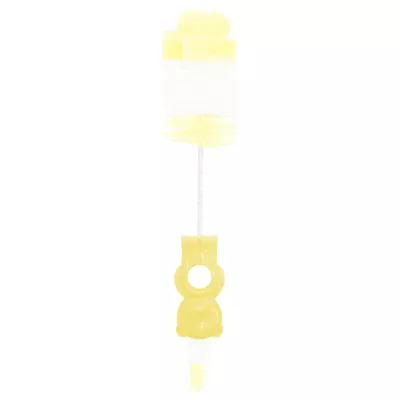 Accesorii igiena - Perie de curatat biberoane, tetine si cani, Yellow, bebelorelli.ro