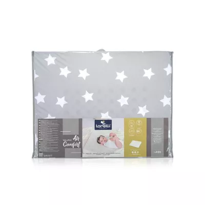 Perne si paturici - Perna inclinata antisufocare, Air Comfort, 60x45x9 cm, Grey, bebelorelli.ro