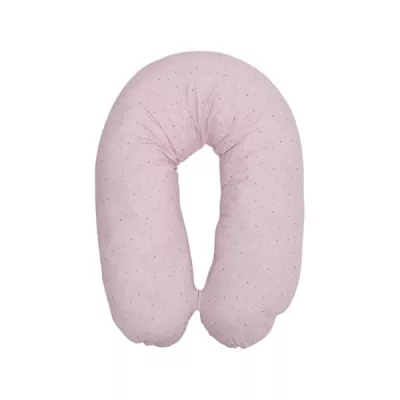 Perne si paturici - Perna multifunctionala, bumbac ranforce, 190 cm, Pink Sky, bebelorelli.ro