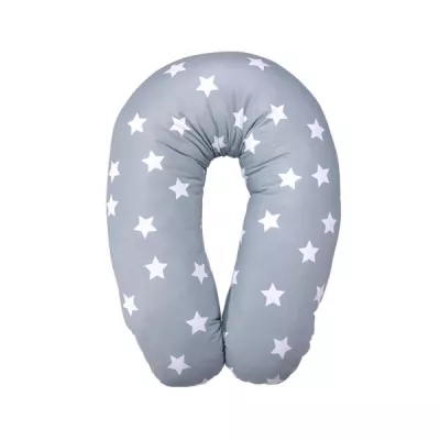 Perna multifunctionala, bumbac ranforce, 190 cm, Stars Blue Grey Mist