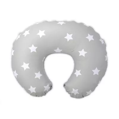 Perna multifunctionala, Happy, 140 cm, husa detasabila, Stars Grey