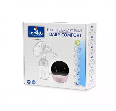 Pompe de san - Pompa de san electrica, Daily Comfort, LED touch screen, 3 moduri de functionare, Pink, bebelorelli.ro