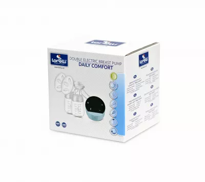 Pompe de san - Pompa de san electrica dubla, Daily Comfort, LED touch screen, 3 moduri de functionare, Blue, bebelorelli.ro