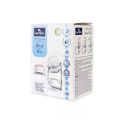 Pompe de san - Pompa de san electrica, portabila, design ergonomic, Hands Free, cu modul masaj, Grey, bebelorelli.ro