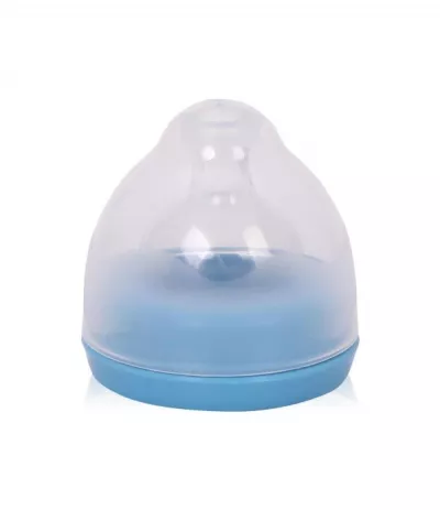 Pompa de san manuala, cu biberon 150 ml inclus, Blue