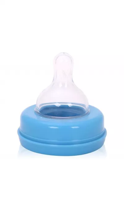 Pompa de san manuala, cu biberon 150 ml inclus, Blue