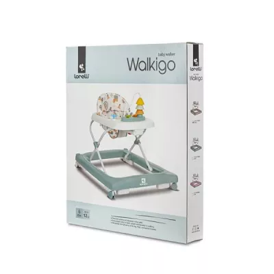 Premergator, Walkigo, panou muzical cu jucarii, 3 pozitii de inaltime, baza lata si stabila, 6 luni+, Beige