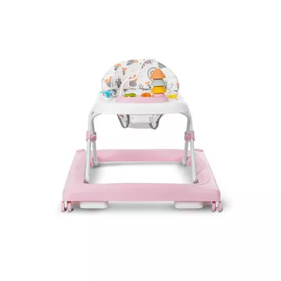 Premergatoare - Premergator, Walkigo, panou muzical cu jucarii, 3 pozitii de inaltime, baza lata si stabila, 6 luni+, Pink, bebelorelli.ro