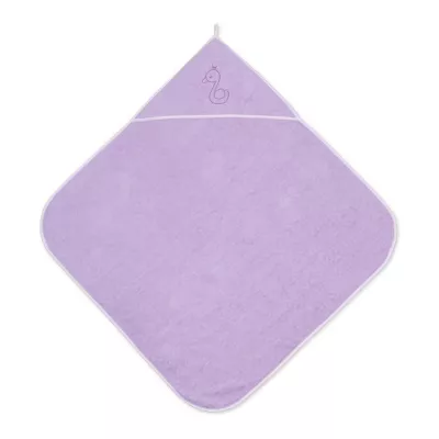 Accesorii baie - Prosop bebe cu gluga, 80x80 cm, Violet, bebelorelli.ro