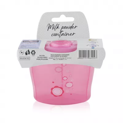 Articole hranire copii - Recipient compartimentat pentru lapte praf, Pink, bebelorelli.ro