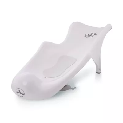 Reductoare cadite - Reductor cada cu baza antialunecare, universal, 53x24x19.5 cm, 0 luni+, Little Stars White, bebelorelli.ro