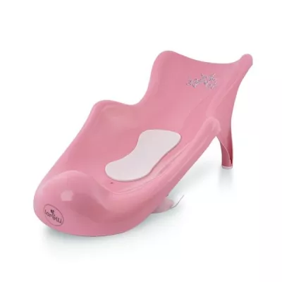Reductoare cadite - Reductor cada cu baza antialunecare, universal, 53x24x19.5 cm, 0 luni+, Little Stars Pink, bebelorelli.ro