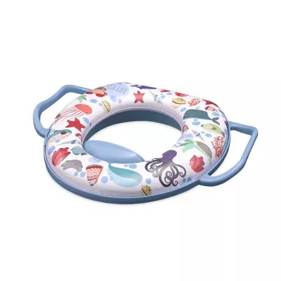 Reductor  moale pentru  toaleta, cu manere, Ocean Blue