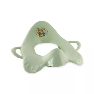 Reductoare WC - Reductor pentru toaleta, cu manere, Smoke Green, bebelorelli.ro