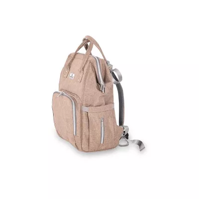 Rucsac accesorii bebelusi, Tina, multiple compartimente, Beige