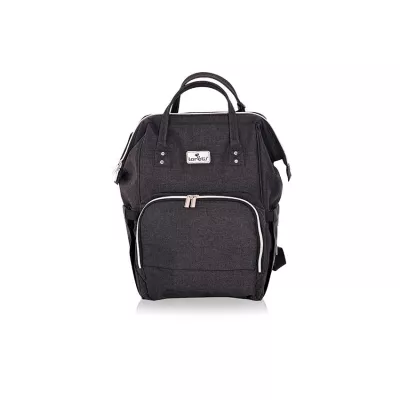 Accesorii carucioare - Rucsac accesorii bebelusi, Tina, multiple compartimente, Black, bebelorelli.ro