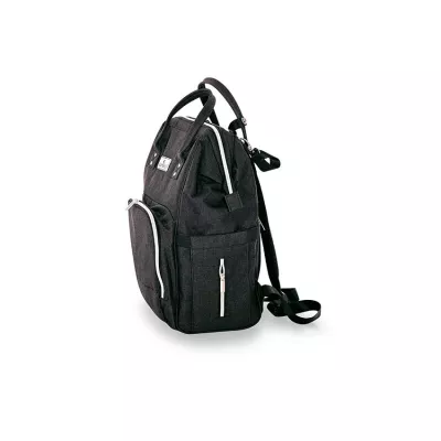 Rucsac accesorii bebelusi, Tina, multiple compartimente, Black