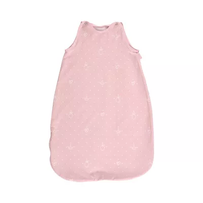 Sac de dormit bebe - Sac de dormit de vara, 95 cm, 18-24 luni, bumbac ranforce, Bear Pink, bebelorelli.ro