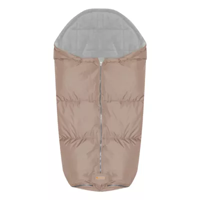 Sac termic de iarna pentru carucior, impermeabil, captuseala polar fleece, Beige