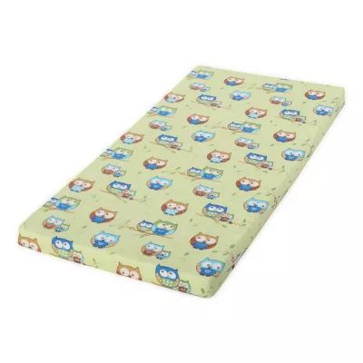 Saltele paturi copii - Saltea CLASSIC din spuma 60/120/9 cm, Bufnita Verde, bebelorelli.ro