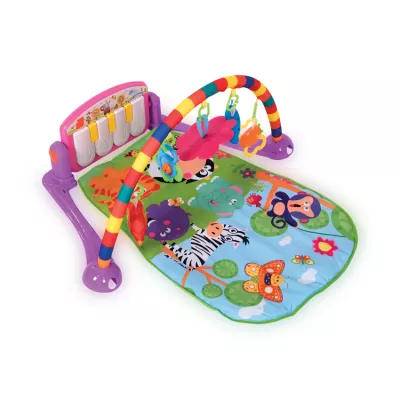 Centre de activitati - Saltea de activitate, Play Gym, 77x52 cm, Pink, bebelorelli.ro