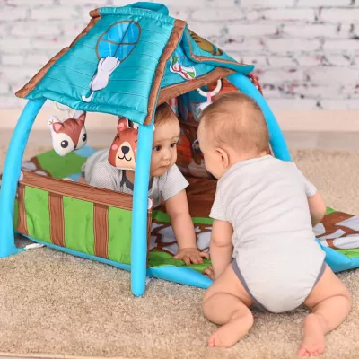 Saltea de activitate tip casuta, Little House, 113x56x53 cm
