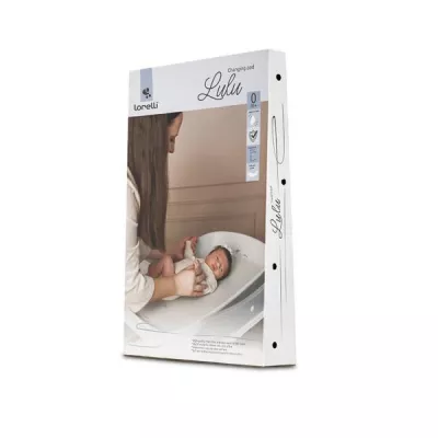Saltea de infasat din spuma poliuretanica moale, Lulu, suprafata gradata, antialunecare, impermeabila, 43 x 10 x 68 cm, Beige