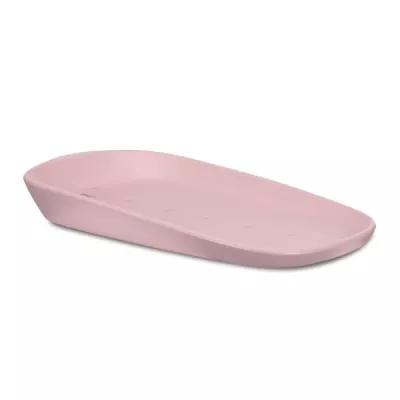 Saltea de infasat din spuma poliuretanica moale, Lulu, suprafata gradata, antialunecare, impermeabila, 43 x 10 x 68 cm, Pink