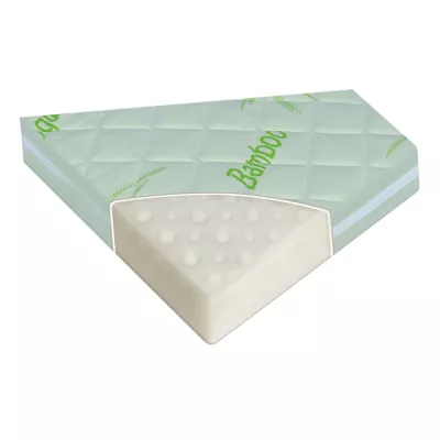 Saltea pat, Air Comfort Bamboo, 60x120x9 cm, husa bambus, spuma elastica cu canale