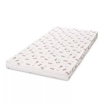 Saltele paturi copii - Saltea pat, Classic, 70 x 140 x 9 cm, spuma elastica, Bear and Pillow Beige, bebelorelli.ro