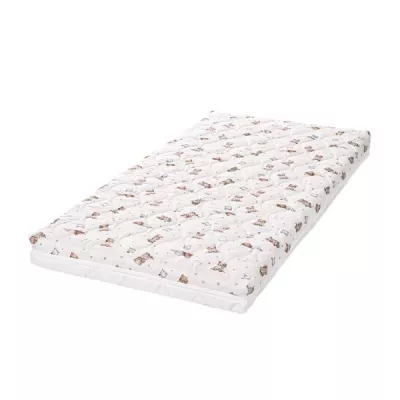 Saltele paturi copii - Saltea pat, Havana, 60 x 120 x 10 cm, cocos si spuma elastica, Bear and Pillow Beige, bebelorelli.ro